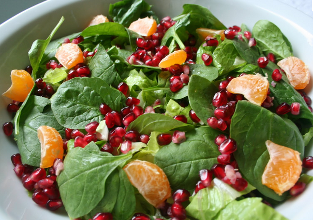 Pomegranate_and_greens_Salad
